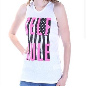 RACHEL Rachel Roy Self Made White Tank Top-S NWT